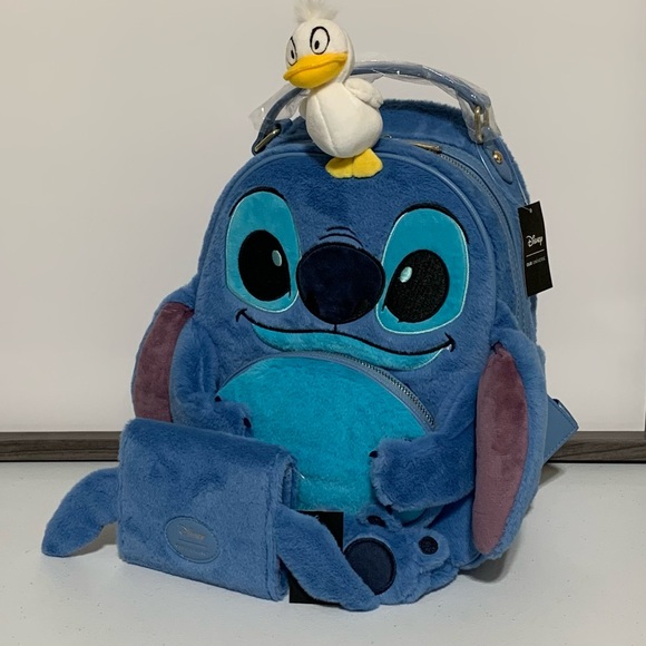Her Universe Disney Lilo & Stitch Duckling Plush Mini Backpack & Wallet-New - Picture 16 of 16